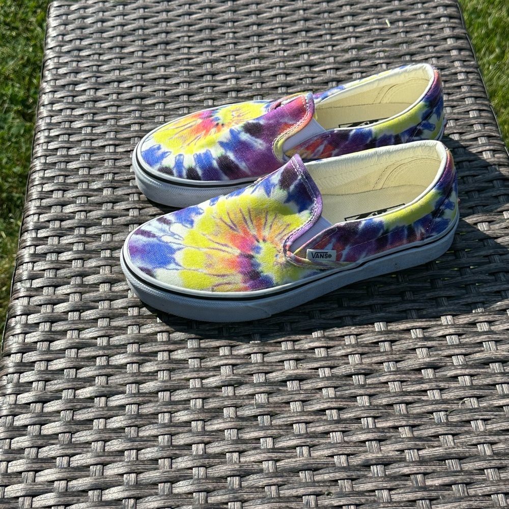 Vans Purple and Blue Tie-Dye Sneakers - Picture 3 of 5